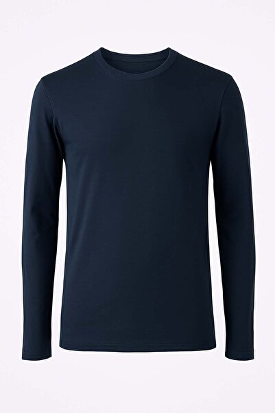 trender Ribana Crew Neck Indigo Men's Sweatshirt 5074-1