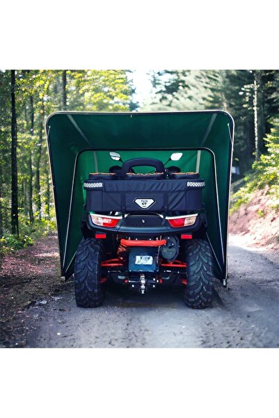 Kafkas ATV Motosiklet garajı (jumbo beden) 175x175x350 su geçirmez yere sabitleme ve kilitleme