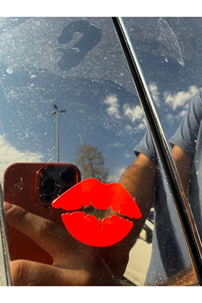 Fiat Öpücük Sticker 4X3 Cm Reflektif Kırmız 5 adet