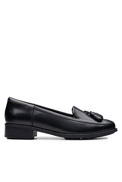 CLARKS Γυναικεία Lords μαύρα CLARKS-26178703 318 ΜΑΥΡΟ ΔΕΡΜΑ