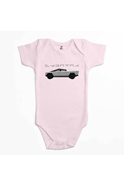 CrowsGate بدلة أطفال من تيسلا سايبرتراك باللون الوردي