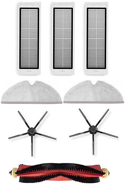 Rovexa Roborock S6 Maxv Compatible 3-Month Life Kit with Black Side Brush