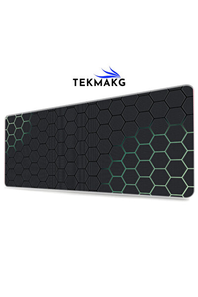 TEKMAKG Desenli Gaming Oyuncu Mousepad XXL 90x40 Kaymaz Tabanlı Mousepad