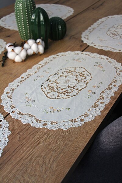DDHOME 2' American Service Supla Lace Embroidery Appearance 30X45 cm