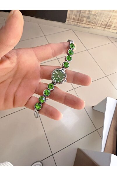 LOOQ Vintage Bead Model Zircon Stone Women's Wristwatch