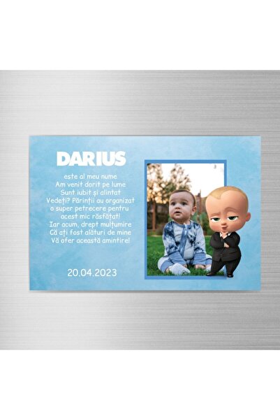 CrisPrint Set 10 marturii magnetice 10x15 pentru baiat