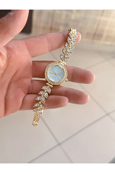 LOOQ Vintage Taş Desenli Kadın Kol Saati