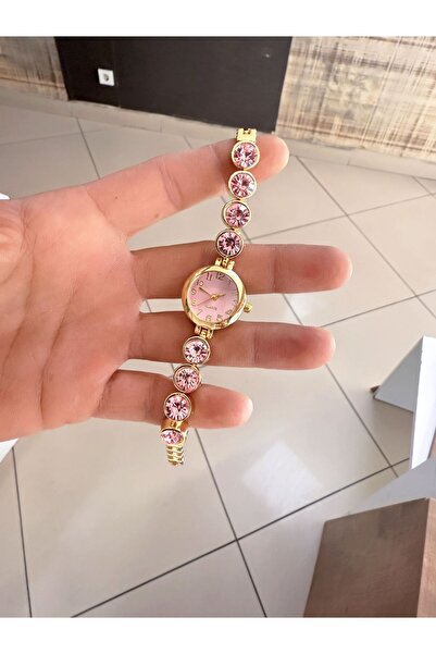 LOOQ Vintage Boncuk Model Zirkon Taşlı Kadın Kol Saati