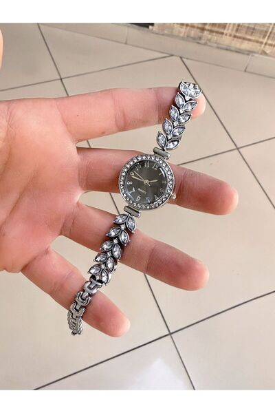 LOOQ Vintage Stone Patterned Women's Wristwatch