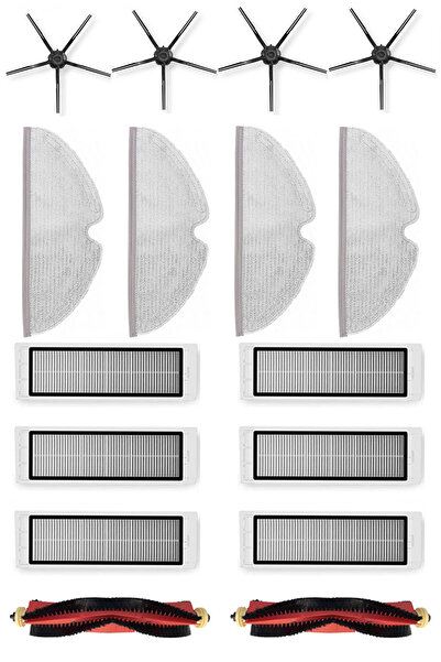 Rovexa Συμβατό με Roborock S5 Max 6-Month Life Kit με μαύρη πλαϊνή βούρτσα