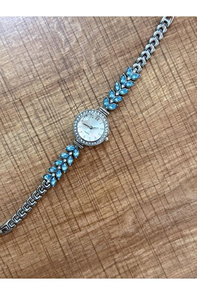 LOOQ Vintage Stone Patterned Women's Wristwatch