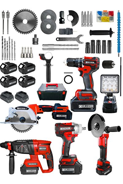 Graizer PROFESSİONEL KÖMÜRSÜZ BAKIR SARGILI ÇELİK SANZUMAN 6'LI SET SUNTA KESME