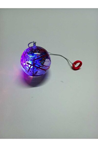 DMR ZIPLAYAN IŞIKLI SULU TOP ŞEFFAF 6 CM