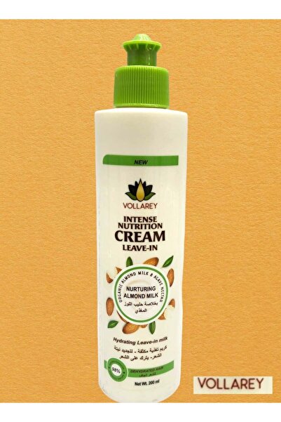 VOLLAREY كريم شعر تايلاندي بخلاصة حليب اللوز المغذي لتجديد نبتة الشعر يترك عل...
