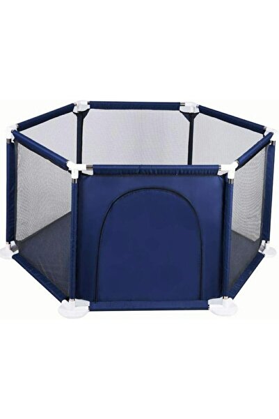 Other حظيرة لعب سداسية للأطفال بفتحة جانبية - أزرق داكن