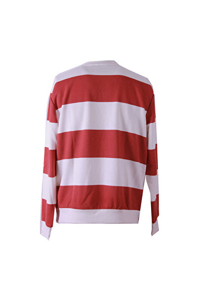 trender Three Thread Printed Unlined Crew Neck Tile Men's Sweatshirt 5790-1