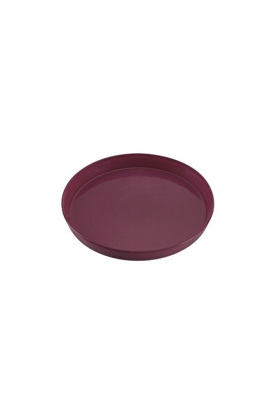 Porland Funky Glass Plate Claret Red 21cm