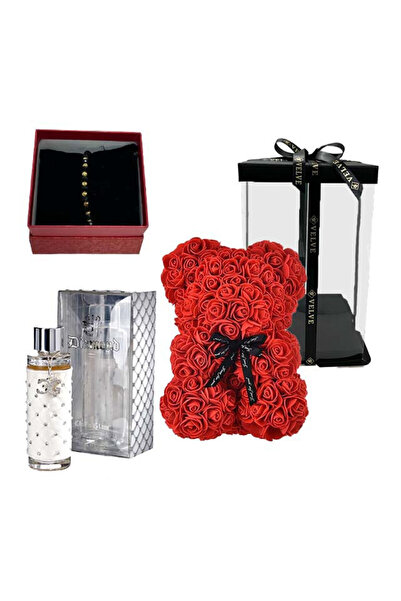 velve Σετ δώρου για κορίτσια, αρκουδάκι με λουλουδάτο αφρό, άρωμα Grandeur El...