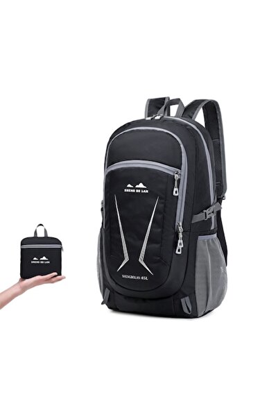 OEM Rucsac pliabil ultra-ușor pentru călătorii și camping, 45L, impermeabil, ...