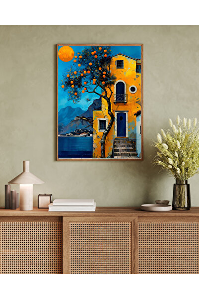 Tuba Decor Tablo dintr-o singură bucată cu rame din lemn pentru sufragerie, s...