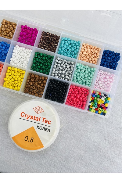 yağmur gökçe NO:96 Mărgele de nisip în cutie - 3,5 MM - Kit de fabricare de b...