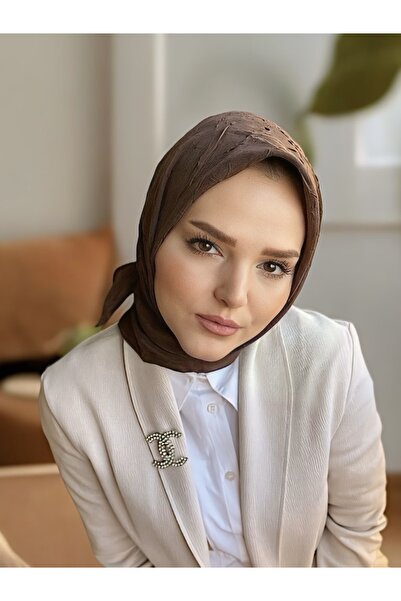 Loren BAMBU KRAŞ EŞARP KOYU KAHVE