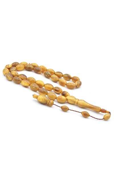 Murty99 Handcrafted Large Size Barley Cut Gazelle Horn Prayer Beads with System 013