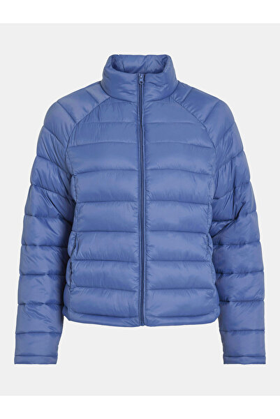 VILA Γυναικείο Μπουφάν με Πούπουλα μπλε VILA-14094318 BIJOU BLUE