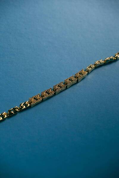 Helia Studio Gold Color Zircon Stone Brass Bracelet