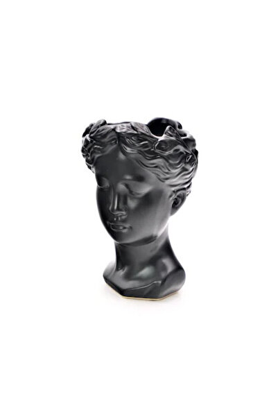 velve Venus Adonis Vase, Black, 20 cm, 20