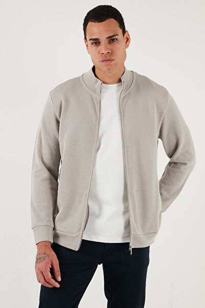 Buratti Pamuklu Relaxed Fit Dik Yaka Fermuarlı Hırka Erkek HIRKA 5901075