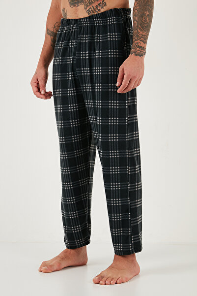 Buratti Plaid Soft Textured Regular Fit Long Sleeve Pajama Set Men's Pajama Set 609611030