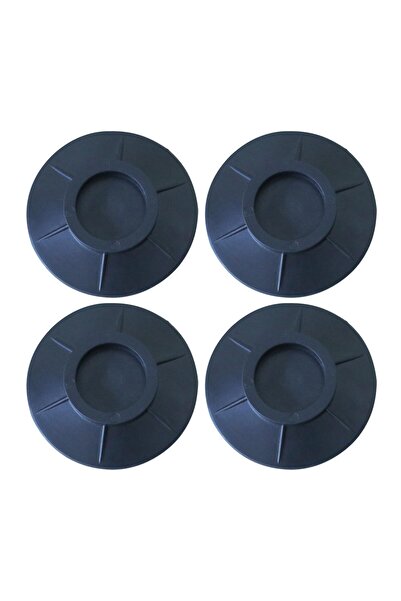 OEM Set de 4 picioare antiderapante, antivibrații, suport antizgomot, frigider, mobilă, 10,4 × 4 cm, negru