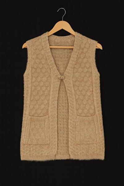 AXXAN Dowry Vest Mother's Vest Women's Sleeveless Vest Hand-Knitted Vest