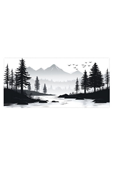 PORGE Gaming Mouse Pad 120x60 cm Mouse Pad Masa Boy Dikişli Kenar XXXL Mause Pad