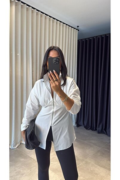 ALVOR Coffee Zipper Shirt