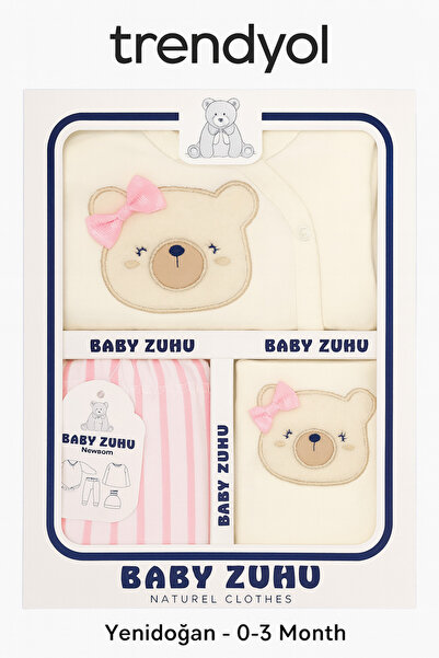 MYZİ STORE مجموعة ملابس للمواليد الجدد مكونة من 5 قطع - قطن 100% - مطرزة - صن...