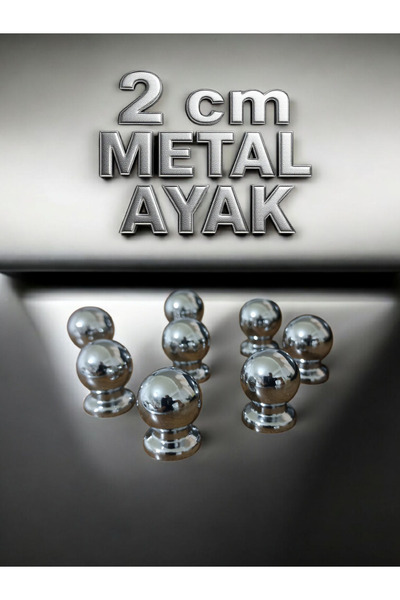 HBNC 4 Adet Metal Top Ayak 2cm