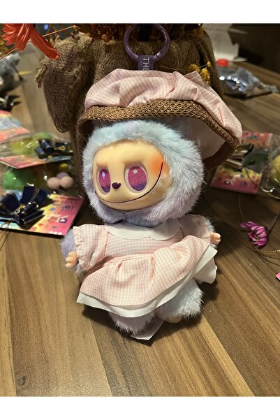 labubu sepeti Mor elbiseli Labubu Energy