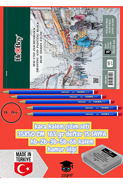 SEYFİKİRTASİYE Set za crtanje olovkom 35X50 CM, sveska 165 gr, 15 STRANICA, o...