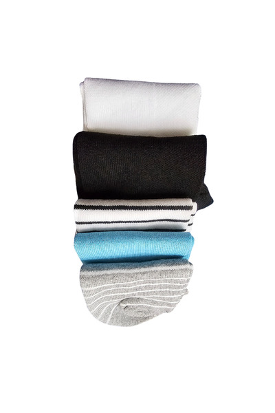 MAB 5-Pack of Multi-Colored Cotton Socks