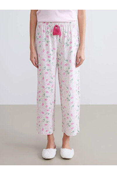 LC Waikiki Beli Lastikli Çiçekli Kadın Pijama Alt