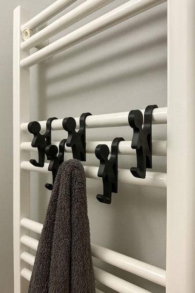 Genel Markalar 5 Li Havlupan Askısı-Havlupan Askı aparatı-Havlu Bornoz Askısı...