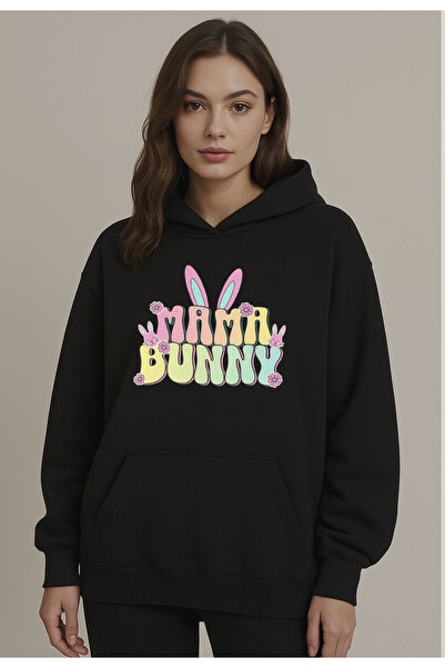 Advantage Hanorac cu glugă oversize negru pentru femei, design gotic, cireș, ...