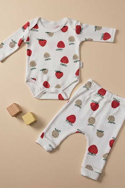 Lindakids 1. Kalite Suprem Penye % 100 Pamuk Desenli Bebe Yaka Uzun Kol Bebek...