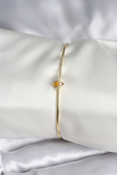 Lisinya سوار نسائي من النحاس الذهبي اللون مع شكل ذبابة - TYGOO