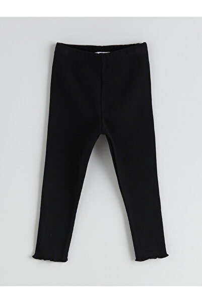 LC Waikiki Bisiklet Yaka Baskılı Kız Bebek Sweatshirt ve Tayt