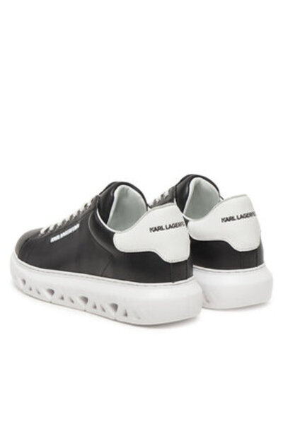 Karl Lagerfeld Ανδρικά αθλητικά παπούτσια μαύρα KARL LAGERFELD-KL54519A 000 BLACK LTHR
