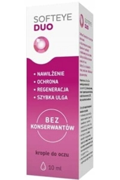 Other Picături hidratante Softeye Duo pentru ochi, pentru sindromul de ochi uscat, 10 ml