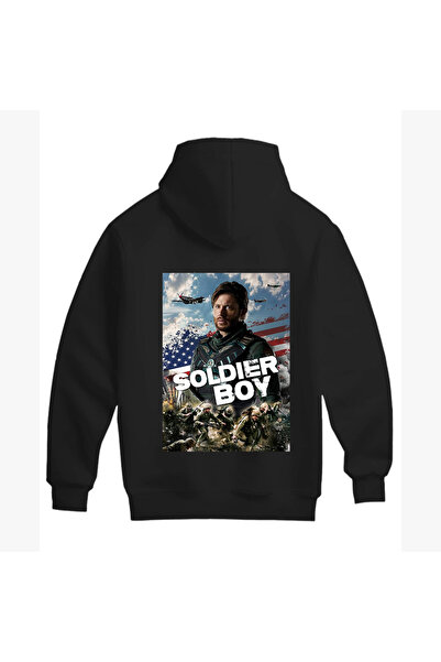 SVART WEAR Proiectat pentru fanii The Boys! Hanorac unisex din bumbac cu desi...